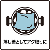 落し蓋としてアク取りに